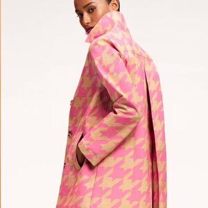 Like New Isaac Mizrahi x Target 20th Anniversary Houndstooth Coat Sz L